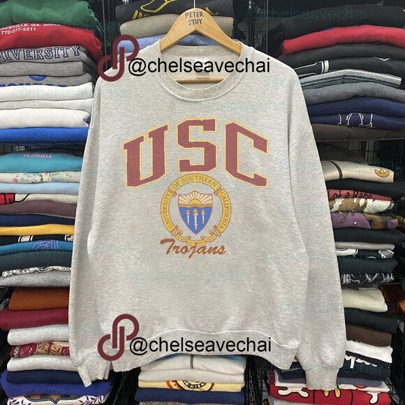 Vintage USC Trojans Logo University Of Southern California Sweatshirt, USC Shirt - Picture 1 of 2